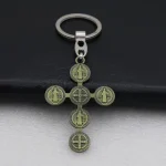 Catholic Jewelry 5.7*3.9cm St Benedict Medal DIY Cross Accessories Pendant for Necklace Wholesale - Image 5
