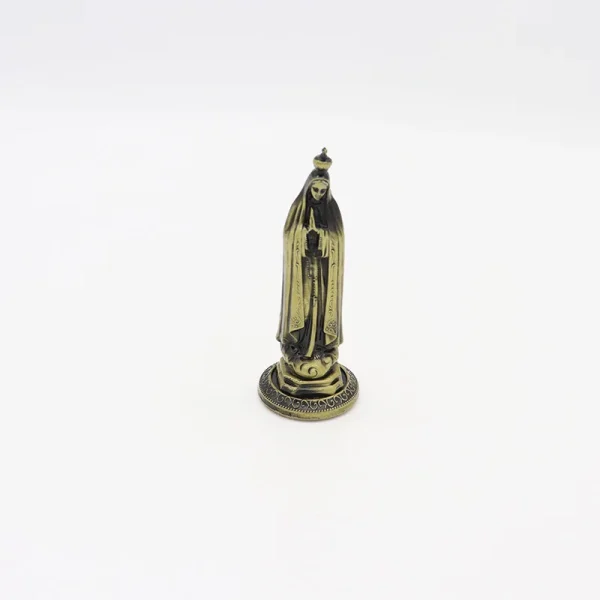 Catholic Statue Beckoning Ancient Green 3D Gold Metal Jewelry Ornaments Home Car Desktop Decorations Crafts Cross Figuri