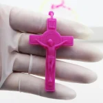 Cheap Catholic 59 Rosary Necklaces Plastic Soft Glue Color Luminous Fluorescent Prayer Beads Jewelry Necklace Jewelry Wholesale - Image 6