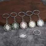 Little Vintage Metal Tag Round Pendant Key Chain Pendant Cell Phone Bag Beauty Accessory Key Chain