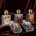 15ml Rose Bottle Holy Water Bottle Rose-shaped Cap Geometric Shape Christian Theme - Image 2