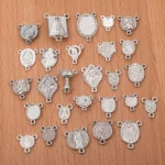 Catholic Rosary Accessories Connector Cross Pendant, Vintage Metal Jewelry Pendant DIY Zinc Alloy Accessories Wholesale - Image 2