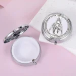 Wholesale Metal Rosary Bead Boxes, Colorful Virgin Mary Themed Small Jewelry Boxes - Image 5