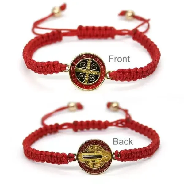 The New Saint Benedict Exorcist Braided Bracelet Casual Daily Wear Woven Bracelet Bracelet