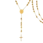 Wholesale Stainless Steel Rosary Retro Niche Personality Premium Oval Necklace Tassel Cross Pendant Catholic Prayer Beads - Image 5