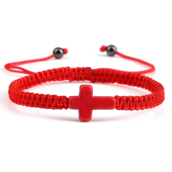 Woven Adjustment Bracelet Fashionable Natural Stone Beaded Woven Turquoise Bracelet Wholesale