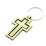 Rotating Metal Pendant Keychains in Stock Men's and Women's Car Key Chain Accessories Christian Cross Easter Thanksgiving Gifts - Image 6