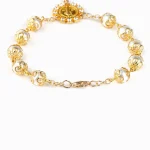 Gold Silver Lace Glass Imitation Pearl Rosary Rosary Bracelet 10mm Cross Beaded Bracelet - Image 6