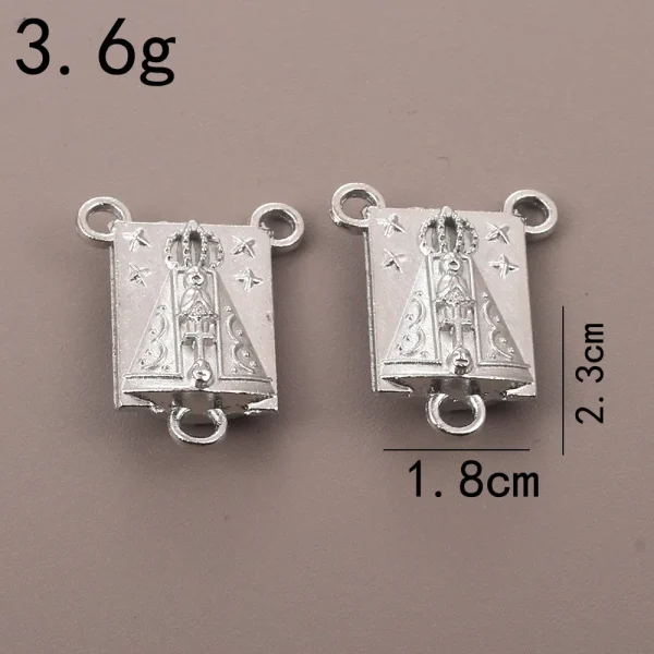 Catholic Rosary Accessories Connector Cross Pendant, Vintage Metal Jewelry Pendant DIY Zinc Alloy Accessories Wholesale