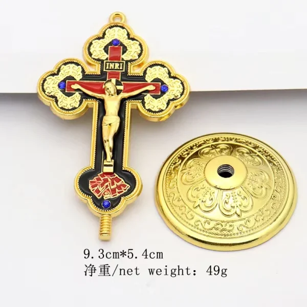Cross Stand Cristian Crucifix Antique Finish Religious Figure Jesus Cross Crucifix Figurine Religious Gifts