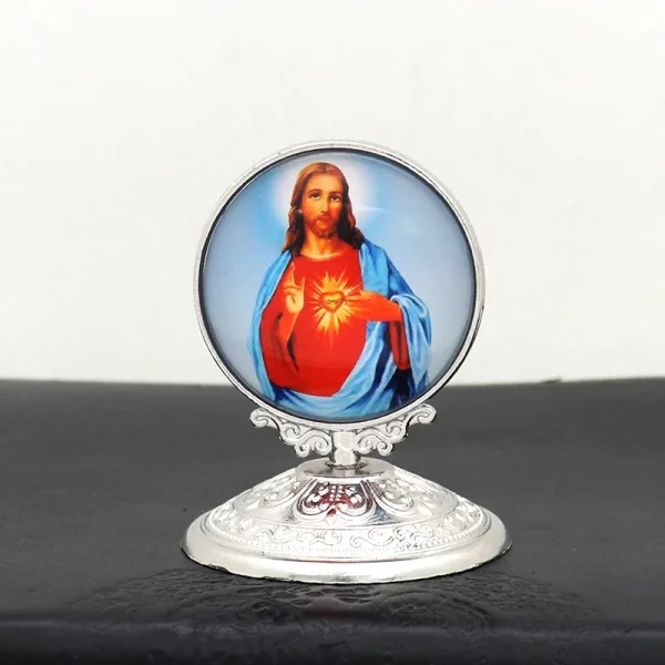 Christian Religion Decoration Alloy Angel Guadalupe Virgin Mary Catholic Jesus Heart Church Statue Home Decoration