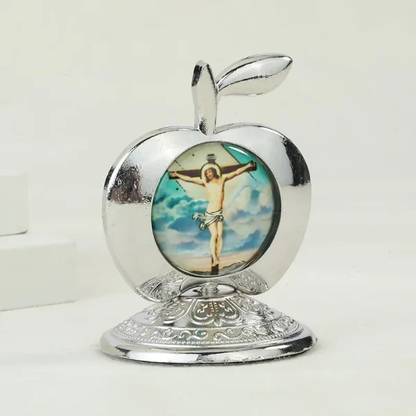 Catholic Theme Retro Religious Mary and Angel Oval Home Decorations Desktop Office Crafts Ornaments