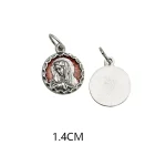 Mecrt Saint Mary Miraculous Medal Pendant Octangle Oval Round Silver Virgin Mary Medals Charms Pendants for Jewelry Accessories - Image 3