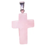 Catholic Exclusive Red Agate Pink Quartz Obsidian Crystal Pendant Necklace Natural Stone Craft Factory Wholesale Jewelry - Image 4