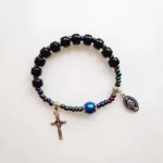 Custom Stone Beads Miyuki Beads Cross Bracelet Religious Jewelry Accessories - Image 4