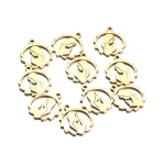 Mecrt Children's Virgin Mary Hollow Stainless Steel Charm Catholicism Pendant Religious Decoration - Image 2