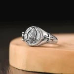 Fashion INS Trend Titanium Open Ring Popular Design Prayer Cross Couple Rings for Men Women European American Jewelry Wholesale - Image 6