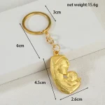 Factory Direct DIYMetal Jewelry Parts Virgin Mary Pendant Keychain Hanging Accessories Alloy - Image 2