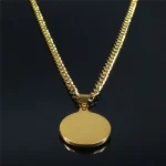 Mecrt Archangel Saint Michael Stainless Steel Chain Necklace Women's/Men's Gold Pendant Necklace - Image 5