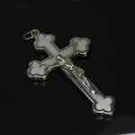 6.5*11cm Luminous Crucifix Metal Cross Jesus Icon Plated Zinc Alloy Metal Crucifix Religious - Image 4
