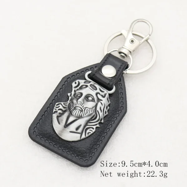 Wholesale Christian Keychain Catholic Church Holy Father Mother Jesus Promotional Keychains Accessory Custom Leather Orn