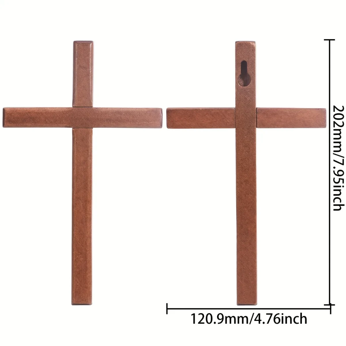 Catholic Vintage Wooden Cross Prayer Pendant Cross Accessories for Christmas for Wall Hanging Religion Gift - Image 5