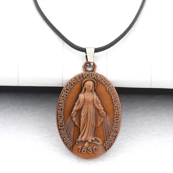 Catholic Religious Blessed Virgin Mary Keychain Metal Jewelry Accessories Our Lady of Aparecida Christian Devotional Key