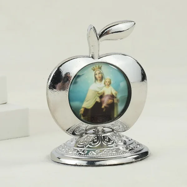 Catholic Theme Retro Religious Mary and Angel Oval Home Decorations Desktop Office Crafts Ornaments