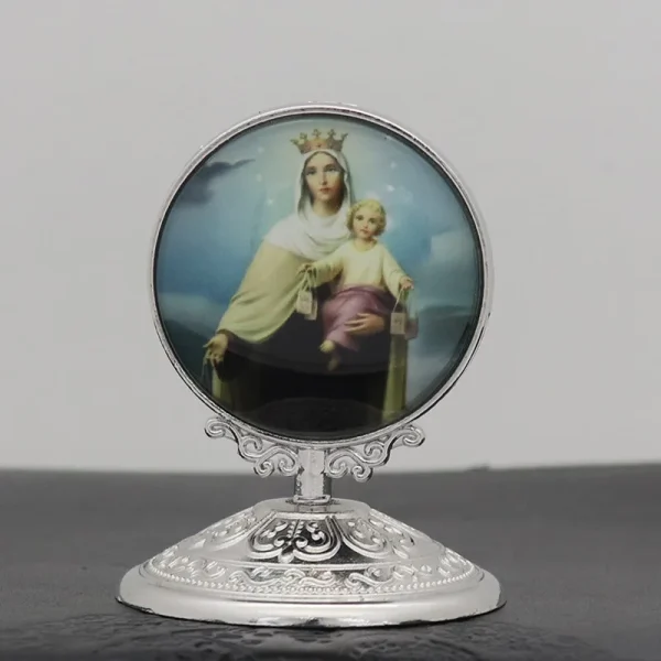 Christian Religion Decoration Alloy Angel Guadalupe Virgin Mary Catholic Jesus Heart Church Statue Home Decoration
