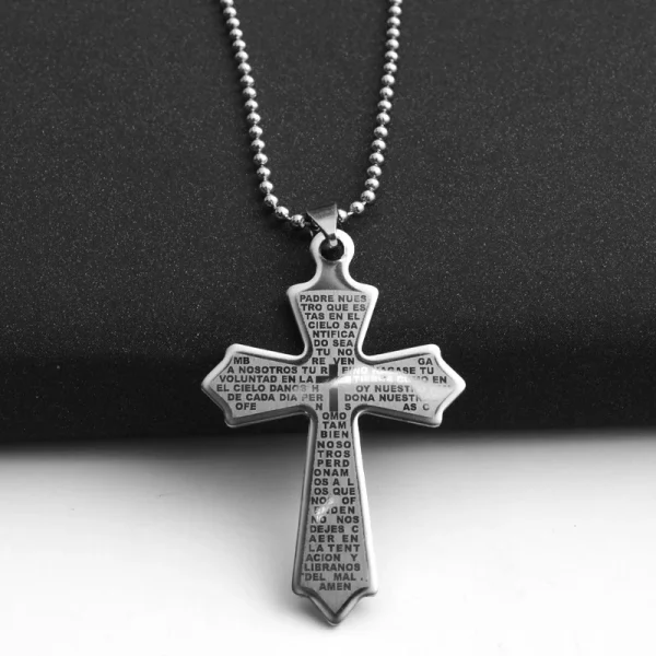 European American Style Titanium Steel Pendant Necklace for Men Korean Fashion Stainless Steel Sweater Chain for Women F