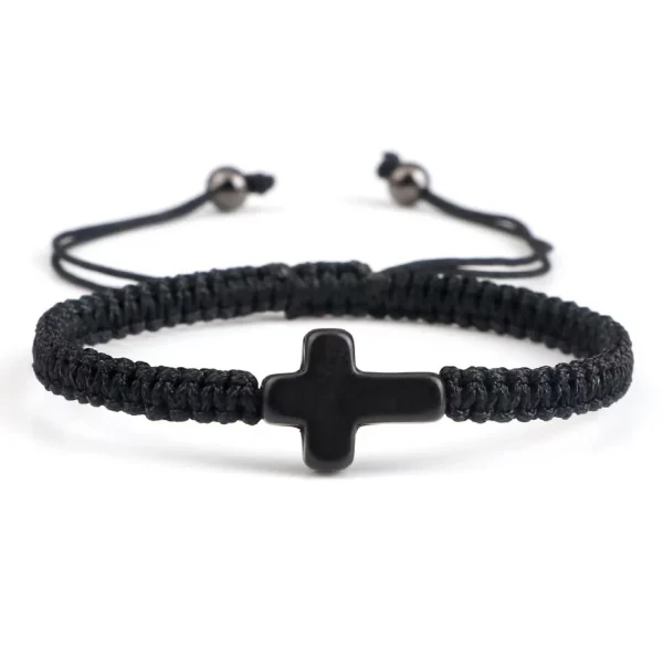 Woven Adjustment Bracelet Fashionable Natural Stone Beaded Woven Turquoise Bracelet Wholesale
