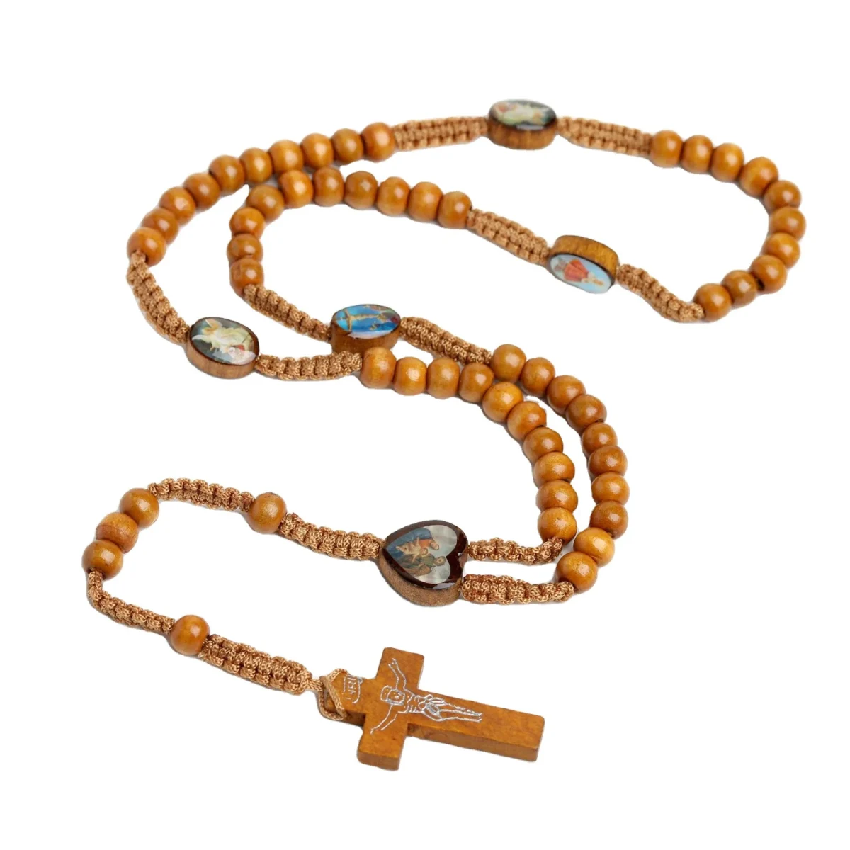 Catholic Rosary Customized Production Wooden Beads Jerusalem Jewelry Crosses Prayer Beads Jesus Religious Ornaments Wholesale - Image 2