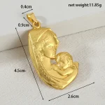 Factory Direct DIYMetal Jewelry Parts Virgin Mary Pendant Keychain Hanging Accessories Alloy - Image 4