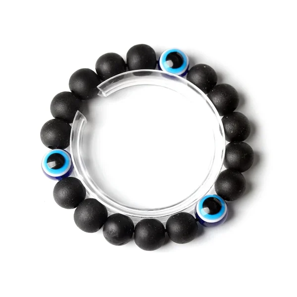 Evil Eyes Bracelets Devil Blue Eye Medusa’s Eye Wood Beads Hand String Protection Good Luck Amulet Turkish Bracele