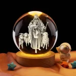 Catholic Cross Crafts Religious K9 Crystal Ball Tabletop Ornament Decoration Bedroom Light Gifts Wedding Gifts Christmas Gifts - Image 6