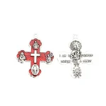Mecrt Retro Electroplated Metal Enamel Charms Jewelry Five-in-one Necklace & Bracelet with Rosary Pendant Accessories - Image 6