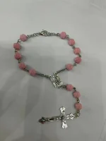 New Arrival Custom Christian Rosary Bracelet Rose Beads Fashion Charm Bracelets for Prayer - Image 4