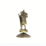 Wholesale Home Office Decor Ornaments Car Metal Jewelry with Figurines of the patron Saint of Travelers Saint Christopher - Image 6