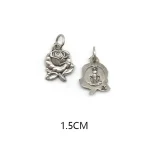 Mecrt Saint Mary Miraculous Medal Pendant Octangle Oval Round Silver Virgin Mary Medals Charms Pendants for Jewelry Accessories - Image 4