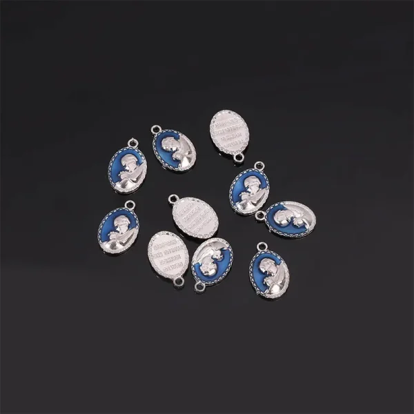 Hot Selling Religious Handicraft Soft Enamel Alloy Cross Medal Wholesale Die Casting Jewelry Accessories for Catholic Pr