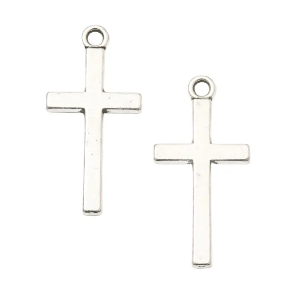 Mini Cross Pendant Pendant, Retro Zinc Alloy Accessories DIY Jewelry Accessories Wholesale Charms for Jewelry Making Col