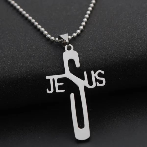 European American Style Titanium Steel Pendant Necklace for Men Korean Fashion Stainless Steel Sweater Chain for Women F