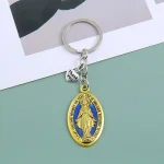 Retro Virgin Mary Keychain Pendant Our Lady of Aparecida Metal Crafts Alloy Nossa Senhora Aparecida Nossa Senhora Aparecida - Image 6