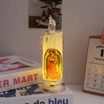 Mecrt Catholic Candles Home Religious Acrylic Simulation LED Light Electronic Wax Hand Carved Plastic for Christmas - Image 6