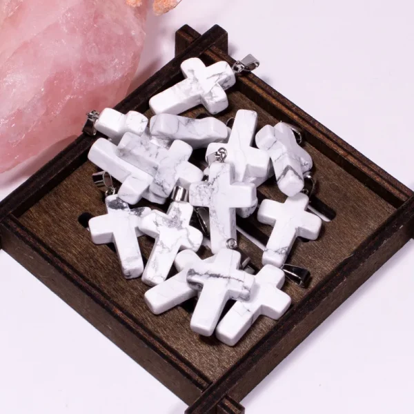 Catholic Exclusive Red Agate Pink Quartz Obsidian Crystal Pendant Necklace Natural Stone Craft Factory Wholesale Jewelry