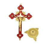 Catholic Christian Cross Ornament Metal Crafts Religious Projects Jesus Statue and Bracket Church Decoration Wholesales - Image 6