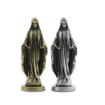 Catholic Statuette Creative Retro Alloy Maria Car Ornaments for Home Desktop Decoration Jewelry Crafts - Image 3