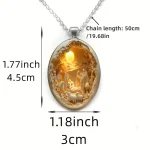 Catholic Necklace Alloy Glass Necklace for Daily Wear and Special Occasions Like Christmas Easter Anniversaries - Image 4