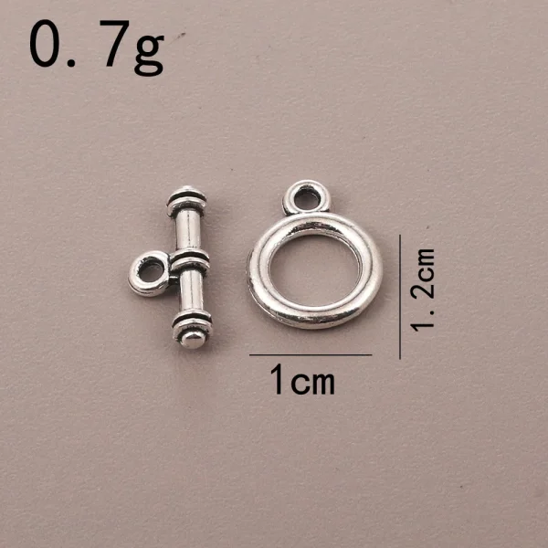 Manufacturer Accessories DIY Fashion Simple Round Gold Silver OT Buckle Necklace Bracelet Tail Buckle Accessories