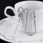 Wholesale Fashion New Style Stainless Steel Men Women Religious Cross Necklace Jewelry for Men Women - Image 6